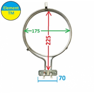 Тен у духовку для конвекції повітря потужністю 1,8 кВт Тен у духовку для конвекції повітря потужністю 1,8 кВт