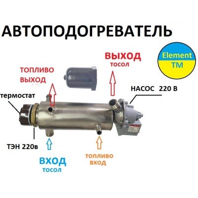 Предпусковой электро подогреватель для авто 220 в