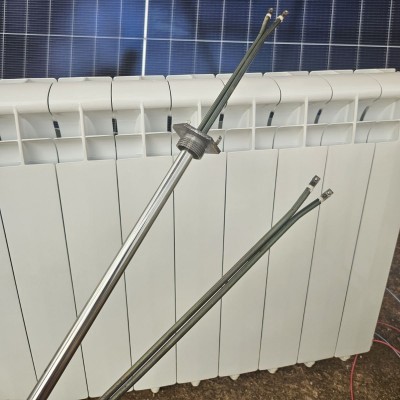 ТЭН с колбой в батарею сухой от панели 505w