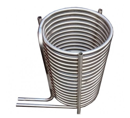 Змеевик нержавеющий, теплообменник в камин, отопление
