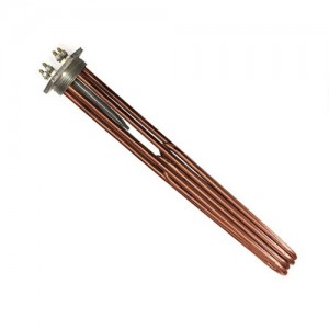 Блок тен 12 кВт мідний на гайці 2 дюйма скріпка 380в Блок тен 12 кВт мідний на гайці 2 дюйма скріпка 380в