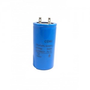 Конденсатор пусковой 250mf на 450 v CD 60 для мотора