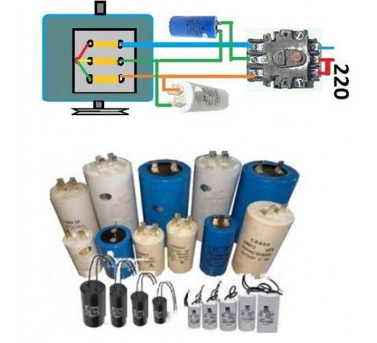 Конденсаторы пусковые и рабочие купить в Украине