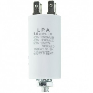 Конденсатор 1,5 мкФ 450V с резьбой