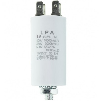 Конденсатор 1,5 мкФ 450V с резьбой
